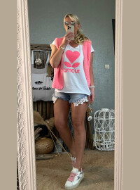 Gilet rose candy