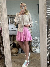 Chemise gaze beige