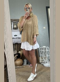 Pull lurex oversize