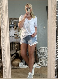 T-shirt cœurs baby blue