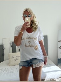 T-shirt Melle en basket