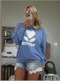 Sweat Amour bleu