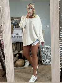 Pull star Taille grand écru