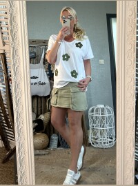 T-shirt Flowers kaki 38/44