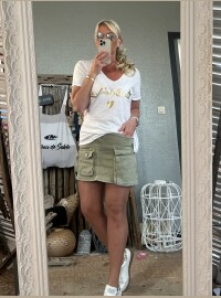 T-shirt la vie blanc