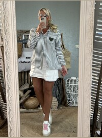 Chemise gaze kaki