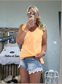 Débardeur orange fluo