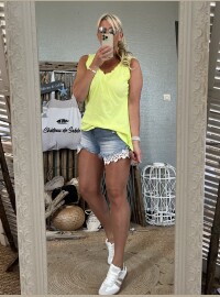 Débardeur jaune  fluo