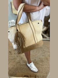 Sac ecru jute