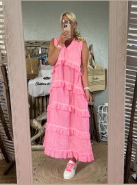Robe bohème fluo