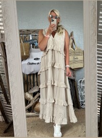 Robe bohème beige