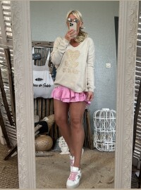 Pull beige amour