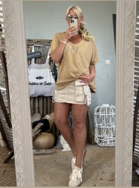T-shirt fish 40/44 caramel