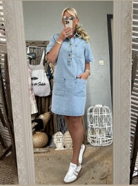 Robe jean bleu
