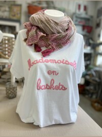 T-shirt Melle 40/44 blanc rose