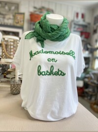 T-shirt Melle 40/44 blanc vert