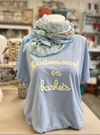 T-shirt Melle 40/44 bleu