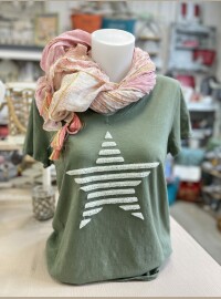T-shirt star kaki
