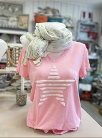T-shirt star rose