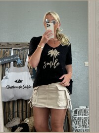 Pull fin noir Smile