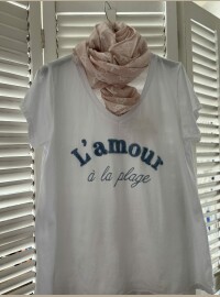T-shirt l’amour bleu Jean