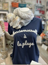 T-shirt Melle plage marine