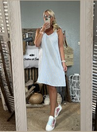 Robe bretelles gaze de coton