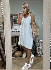 Robe bretelles gaze de coton