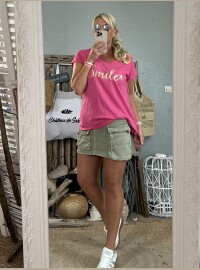T-shirt Smile Fushia