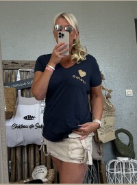 T-shirt Amour marine