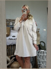 Robe sweat beige  oversize