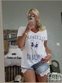 T-shirt Princesse bleu royal