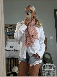 Echarpe cds corail lurex