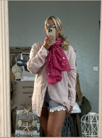 Écharpe star rose