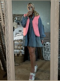 Gilet rose candy