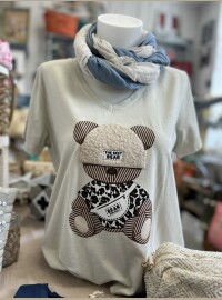T-shirt bear beige
