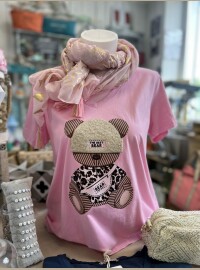 T-shirt bear rose