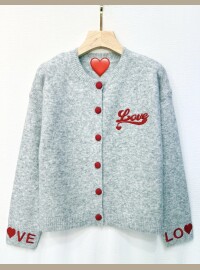 Gilet love gris
