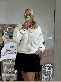 Veste Celestine écrue noire