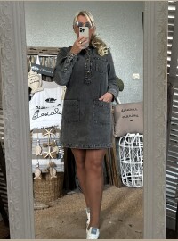 Robe jean grise