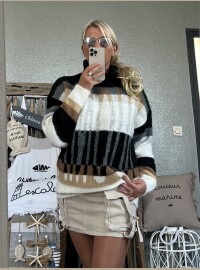 Pull CDS noir taupe
