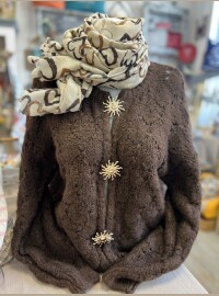 Pull soleil choco ajouré