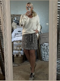 Pull star léopard beige clair