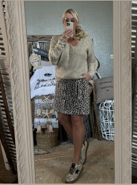 Pull star léopard beige