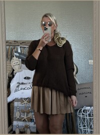Pull soleil dos chocolat