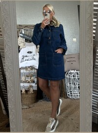 Robe jean bleu