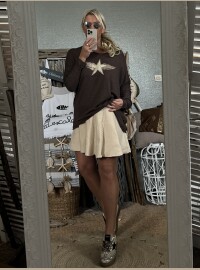 Pull star chocolat