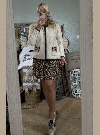 Veste noeud leopard