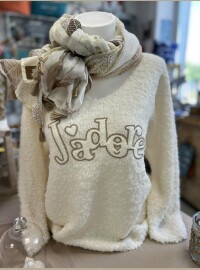 Pull j’adore écru