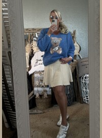 Pull Teddy bear bleu
